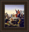 Sermon On The Mount Open Edition Canvas / 18 X 21 Frame A Art