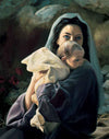 Be It Unto Me is a painting that depicts Mary holding the baby Jesus in her arms - Liz Lemon Swindle | Havenlight | latter-day saint artwork