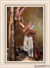 Marys Agony Open Edition Canvas / 24 X 36 Frame W 32 3/4 44 Art
