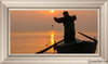 Plate 9 - Fishers Of Men Series 4 Open Edition Canvas / 30 X 15 Frame W 21 3/4 36 Art