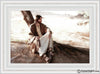 The Solitude Of Christ Open Edition Canvas / 30 X 20 Frame V 37 3/4 27 Art