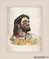 The Strength Of Christ Open Edition Print / 11 X 14 Frame L 18 1/4 15 Art