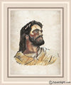 The Strength Of Christ Open Edition Print / 11 X 14 Frame R 18 1/4 15 Art