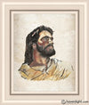 The Strength Of Christ Open Edition Print / 16 X 20 Frame D 26 3/4 22 Art